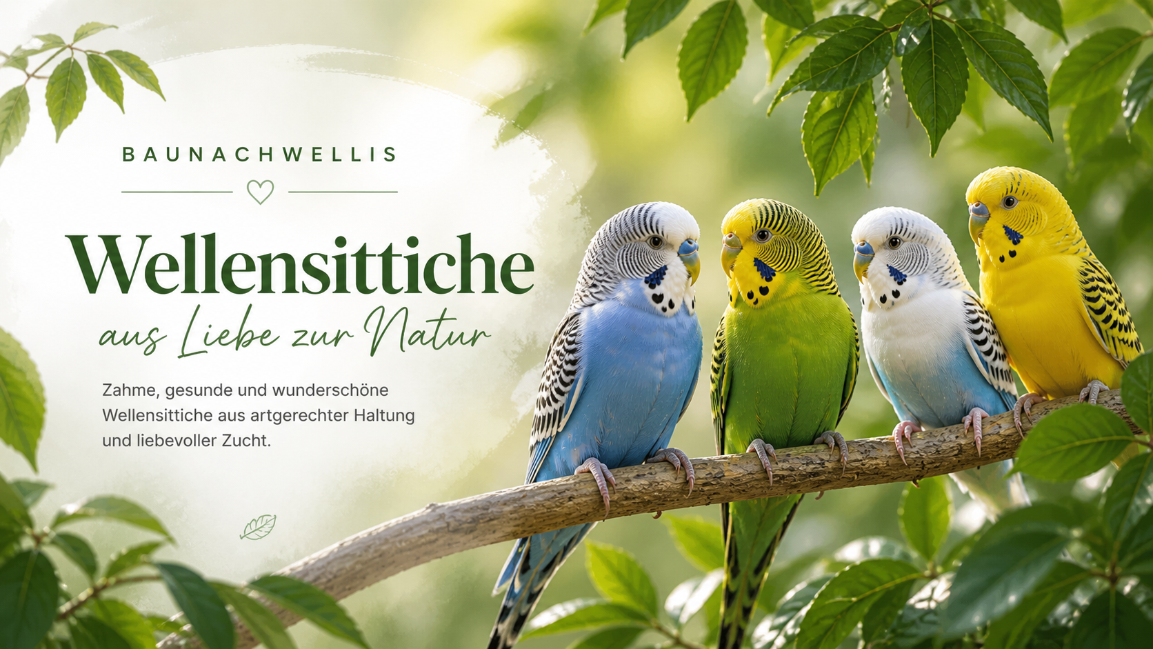 Baunachwellis Wellensittiche aus Liebe zur Natur